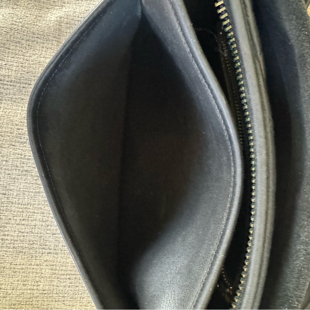 Black Leather Crossbody Bag - Picture 7 of 8